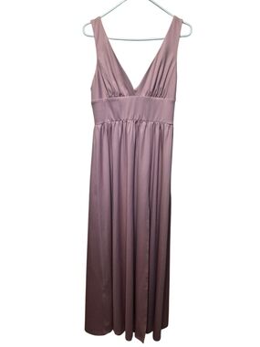 Ever Pretty Dusty Rose V-Neck Maxi Dress